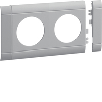 TEHA Modularblende 2fach Steckdose DA: 80mm lichtgrau TEHA Modularblende 2fach Steckdose DA: 80mm lichtgrau