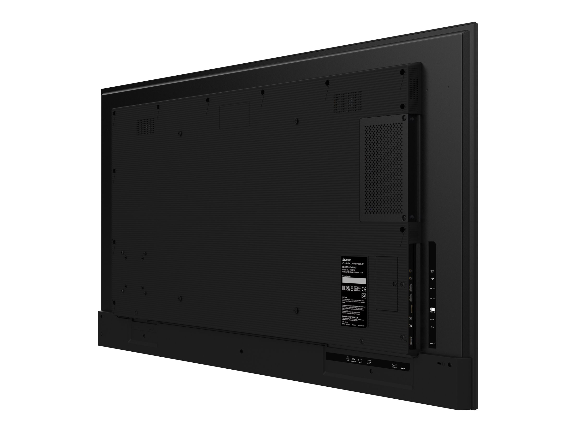 IIYAMA LH5575UHS-B1AG 1397cm 55Zoll 3840x2160 UHD IPS panel Haze 25perc 500cd/m Landscape and Portrait Signal FailOver Speakers