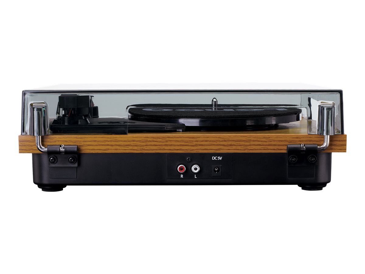 LENCO LS10WD Plattenspieler mit Lautsprechern, weissHolz