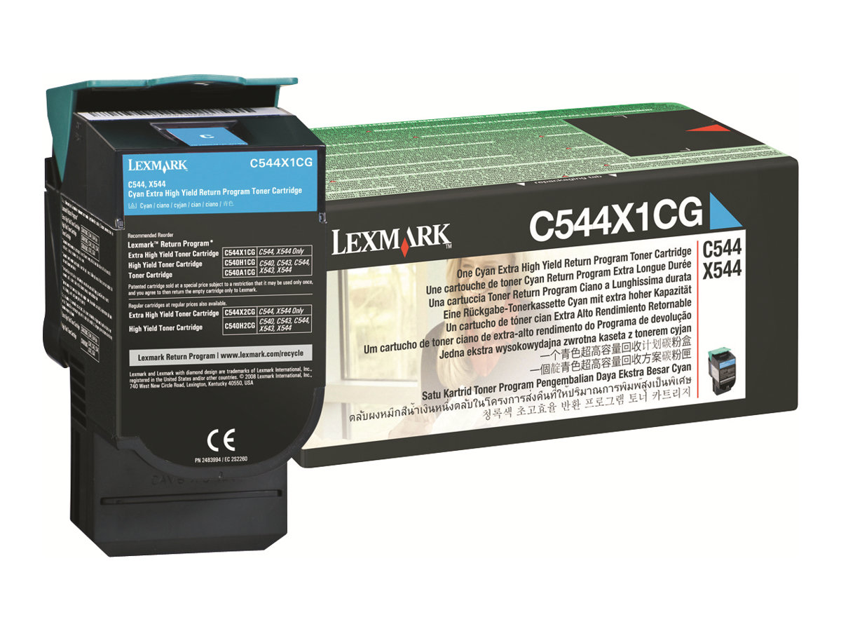 C544X1CG LEXMARK C54x/X54x Toner cyan C544X1CG LEXMARK C54x/X54x Toner cyan