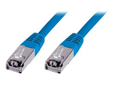 DIGITUS CAT 5e SF-UTP Patchkabel PVC AWG 26/7 Laenge 0,5 m Farbe Blau