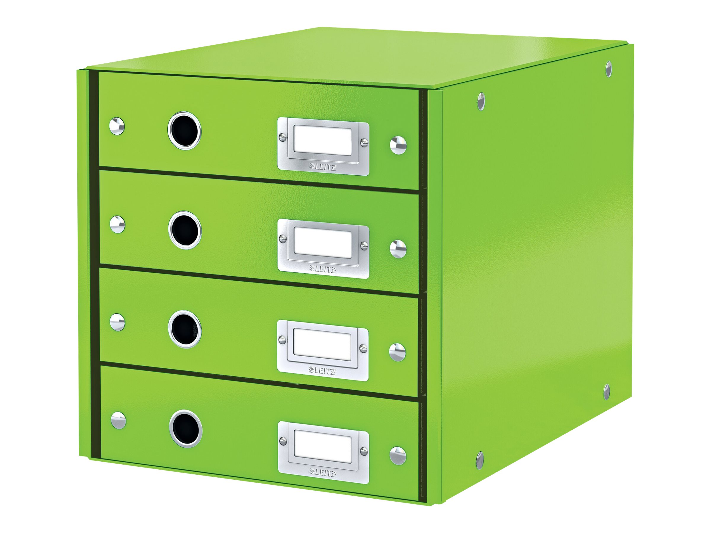 LEITZ Schubladenbox Click & Store  gruen 60490054, DIN A4 mit 4 Schubladen