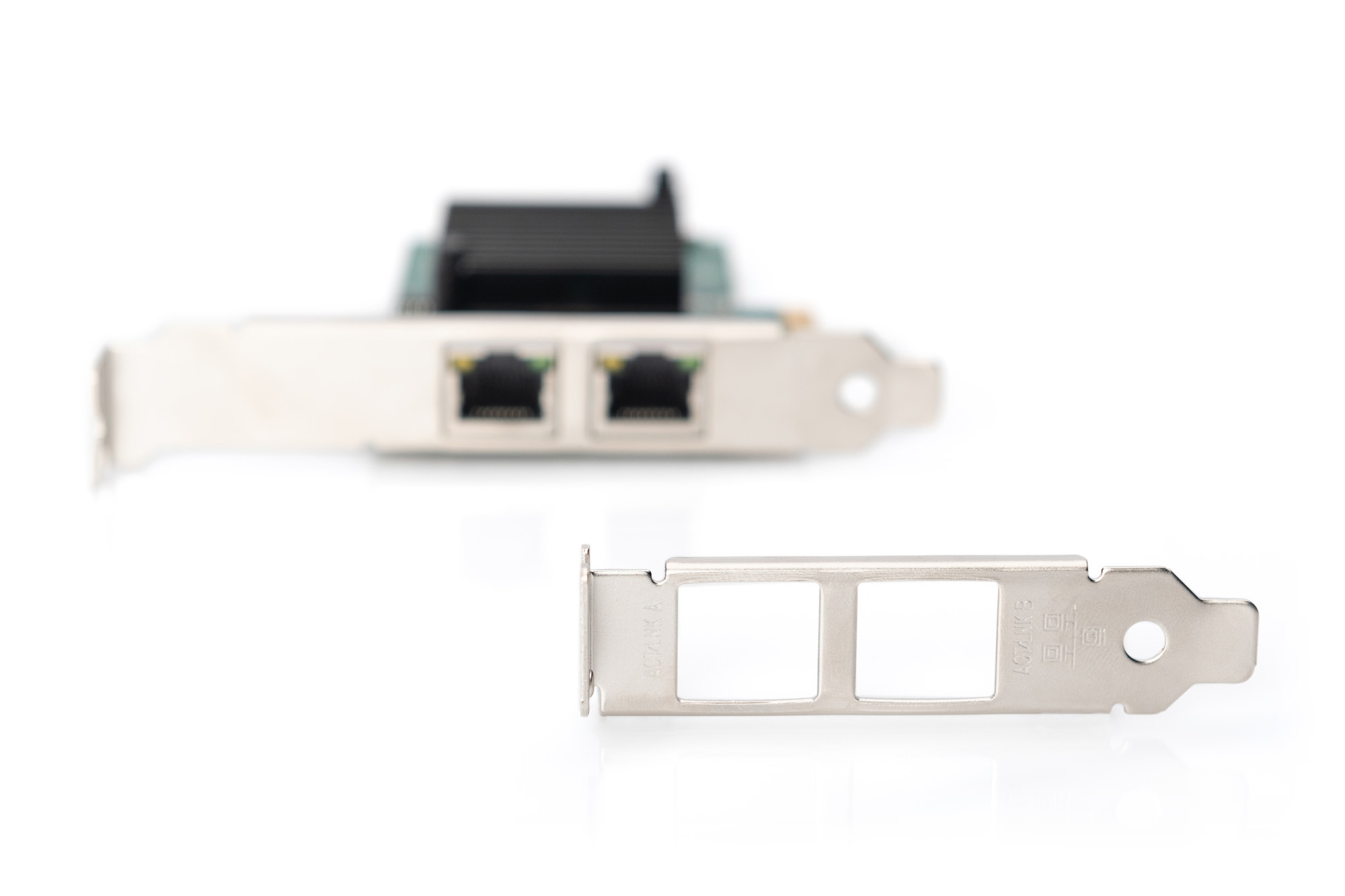 DIGITUS DN-10132 Gigabit Ethernet PCI Express Card 2-port 32-bit low profile bracket Intel chipset