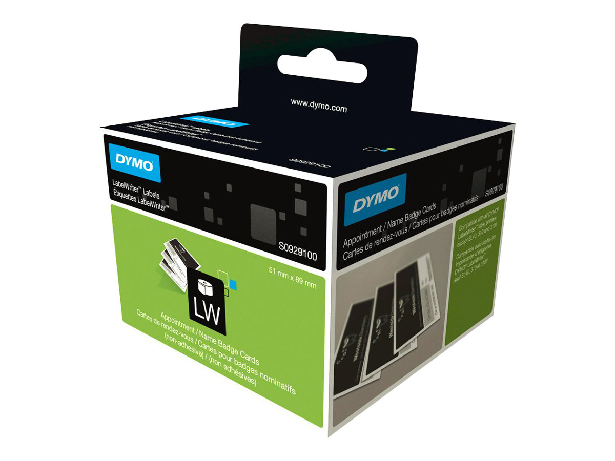 DYMO Etikettenrolle für Etikettendrucker S0929100 weiÃ, 51,0 x 89,0 mm, 1 x 300 Etiketten DYMO Etikettenrolle für Etikettendrucker S0929100 weiÃ, 51,0 x 89,0 mm, 1 x 300 Etiketten