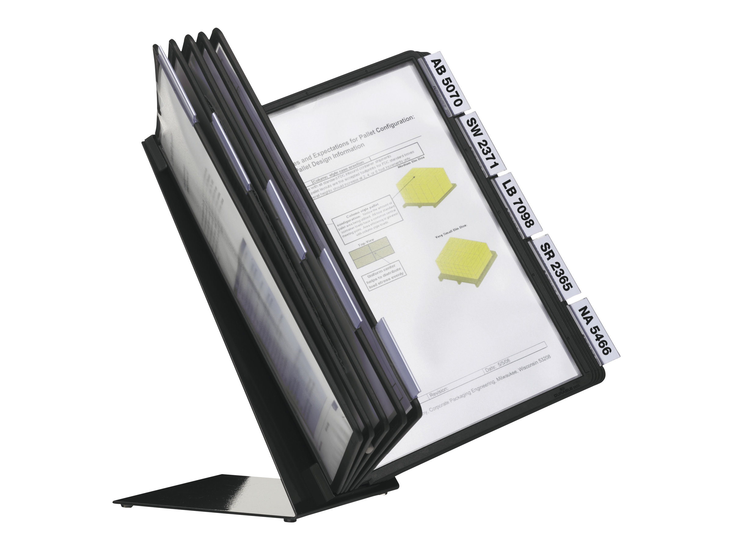 DURABLE Sichttafelsystem VARIO 557001 DIN A4 schwarz mit 10 St. Sichttafeln DURABLE Sichttafelsystem VARIO 557001 DIN A4 schwarz mit 10 St. Sichttafeln