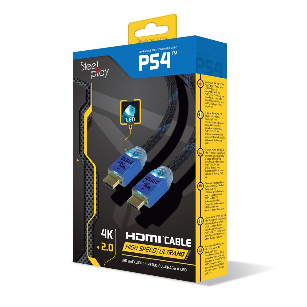 LEXIP X STEELPLAY 4K HDMI High Speed Ultra HD Cable 2m
