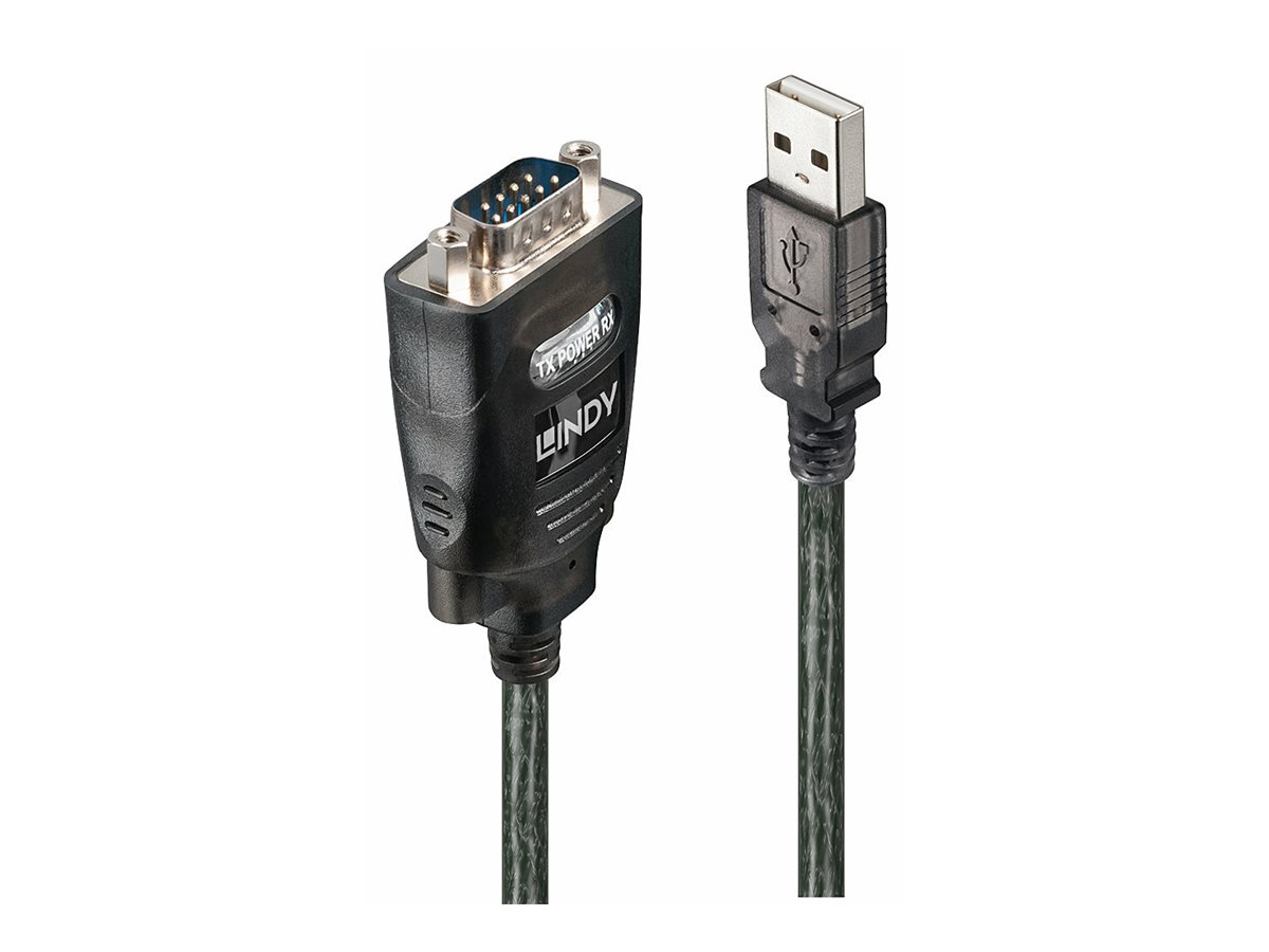 LINDY USB Seriell RS232 Konverter mit COM-Speicherung RS-232 Port Datenraten bis 230 kBit/s Chipset: FTDI LINDY USB Seriell RS232 Konverter mit COM-Speicherung RS-232 Port Datenraten bis 230 kBit/s Chipset: FTDI