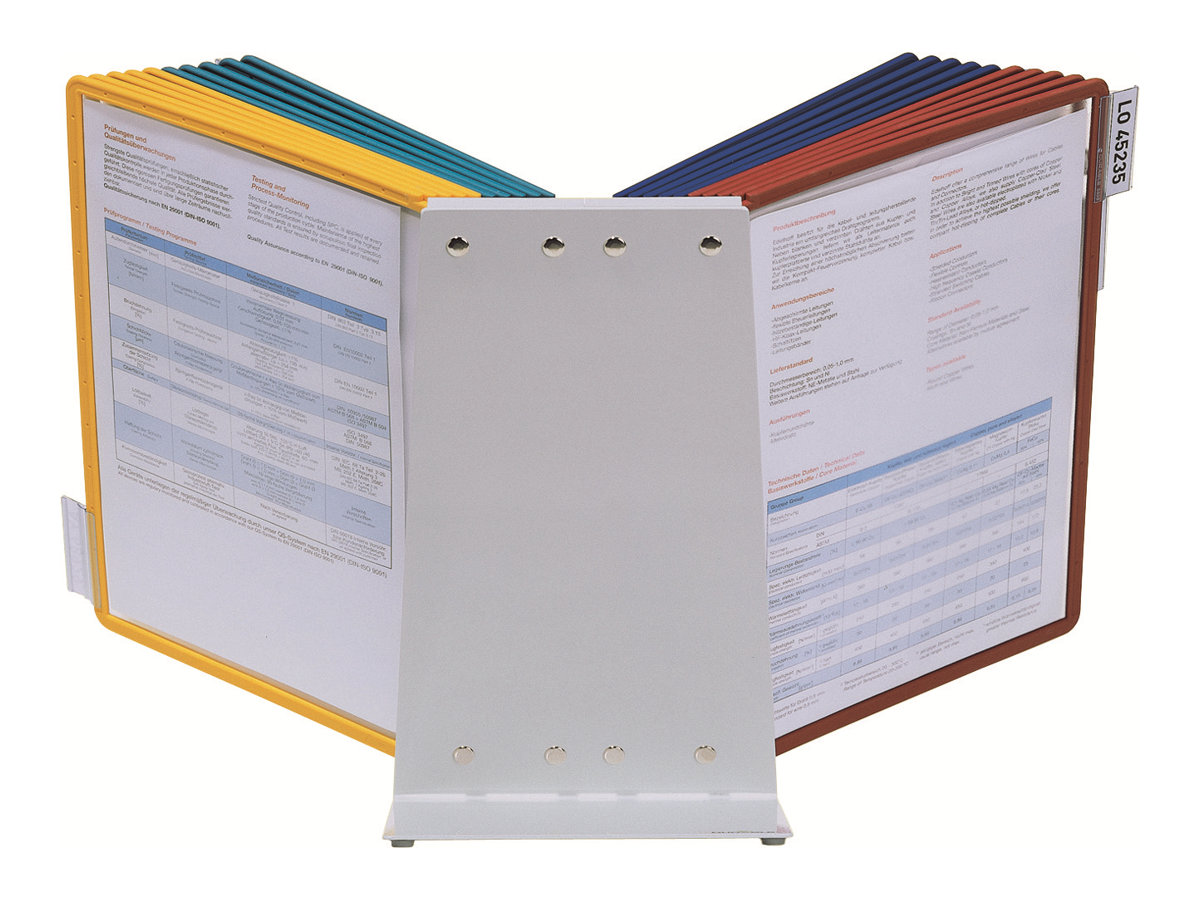 DURABLE Sichttafelsystem VARIO 569900 DIN A4 farbsortiert mit 20 St. Sichttafeln