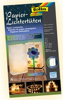 folia Papiertüten für Tischlichter ohne Motiv weiß 5 St