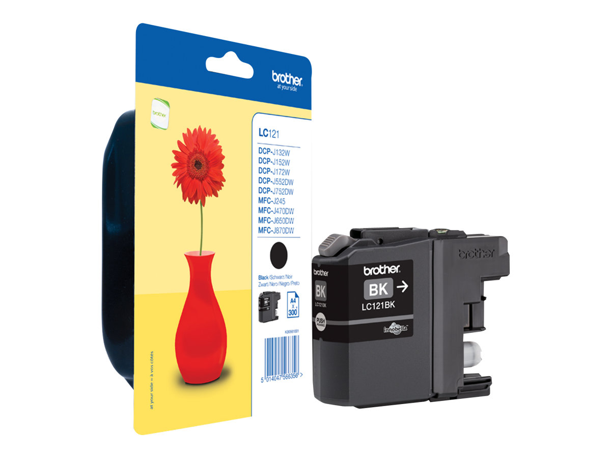 LC121BK BROTHER MFC Tinte black 300 LC121BK BROTHER MFC Tinte black 300