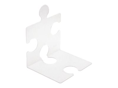 HAN Buchstützen PUZZLE transparent 12,3 x 14,2 x 17,1 cm, 2 St