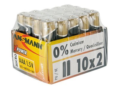 20 ANSMANN Batterien X-POWER Micro AAA 1,5 V