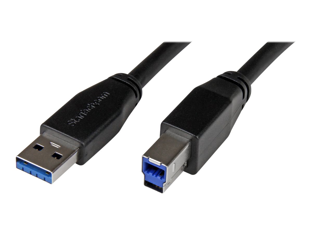 STARTECH.COM 10m Aktives USB 3.0 USB-A auf USB-B Kabel - USB A zu USB B Anschlusskabel - USB 3.1 Gen 1 (5 Gbit/s) STARTECH.COM 10m Aktives USB 3.0 USB-A auf USB-B Kabel - USB A zu USB B Anschlusskabel - USB 3.1 Gen 1 (5 Gbit/s)