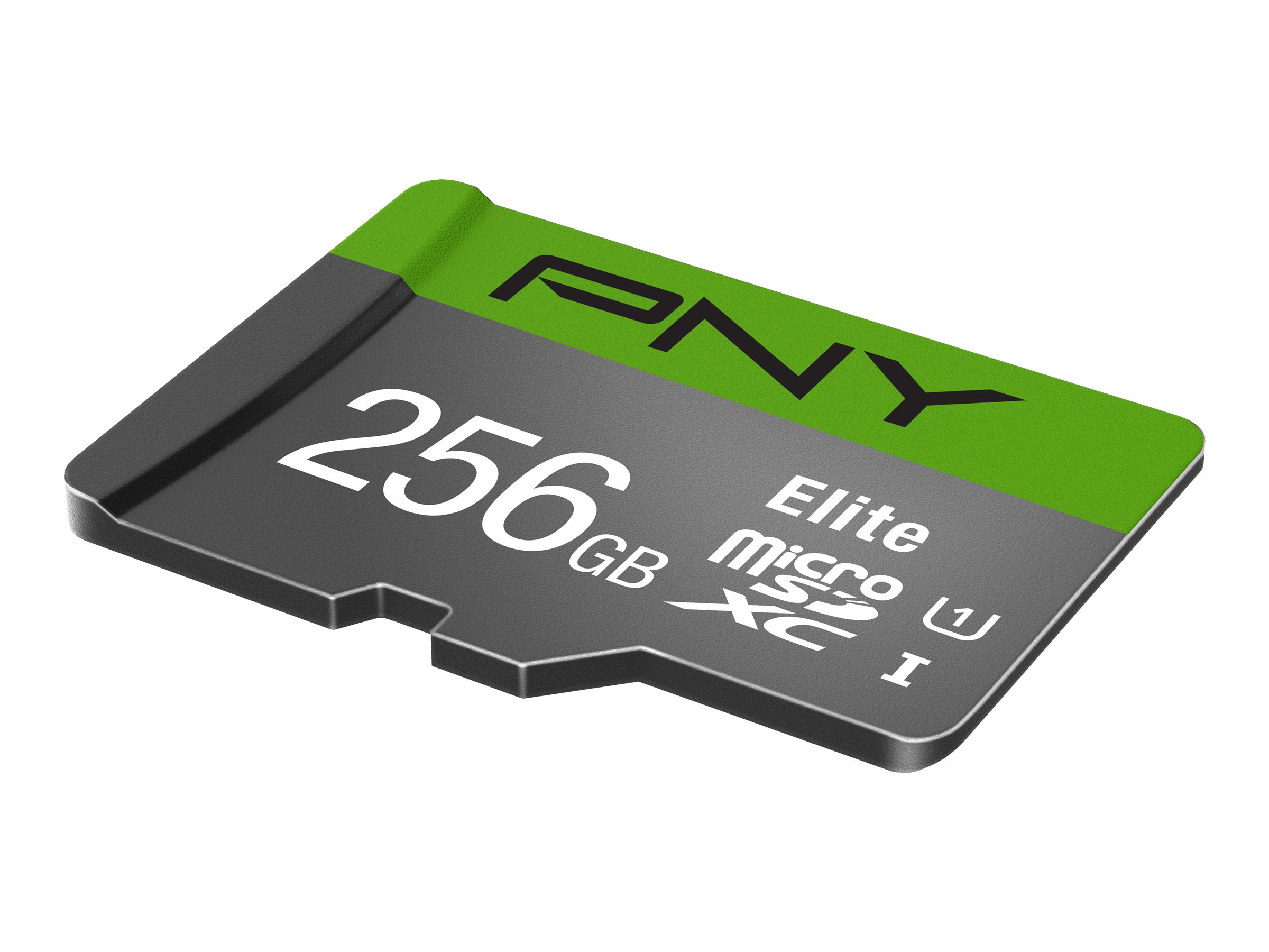 PNY Micro SD Card Elite 256 GB XC Class 10 UHSI U1 A1 V10 SD adapter