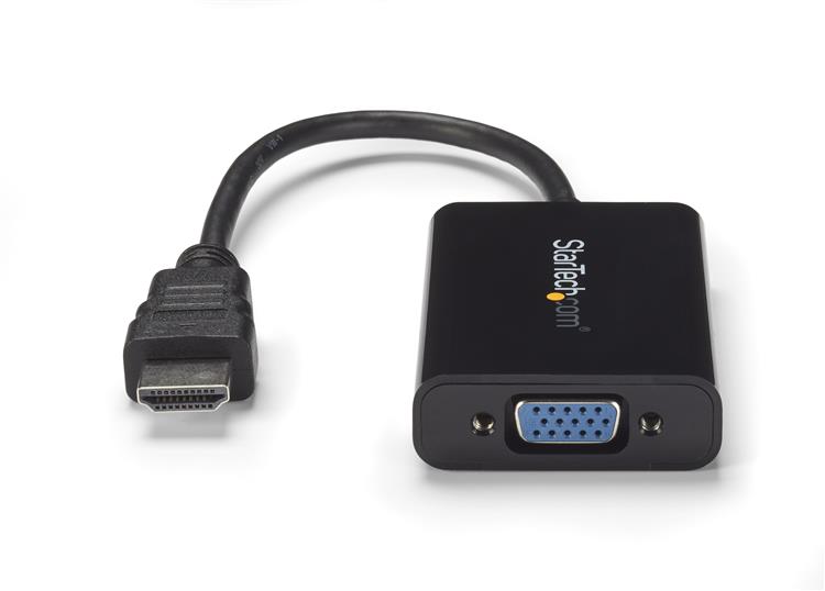 STARTECHCOM HDMI to VGA Video Adapter Converter with Audio for Desktop PC Laptop Ultrabook 1920x1200
