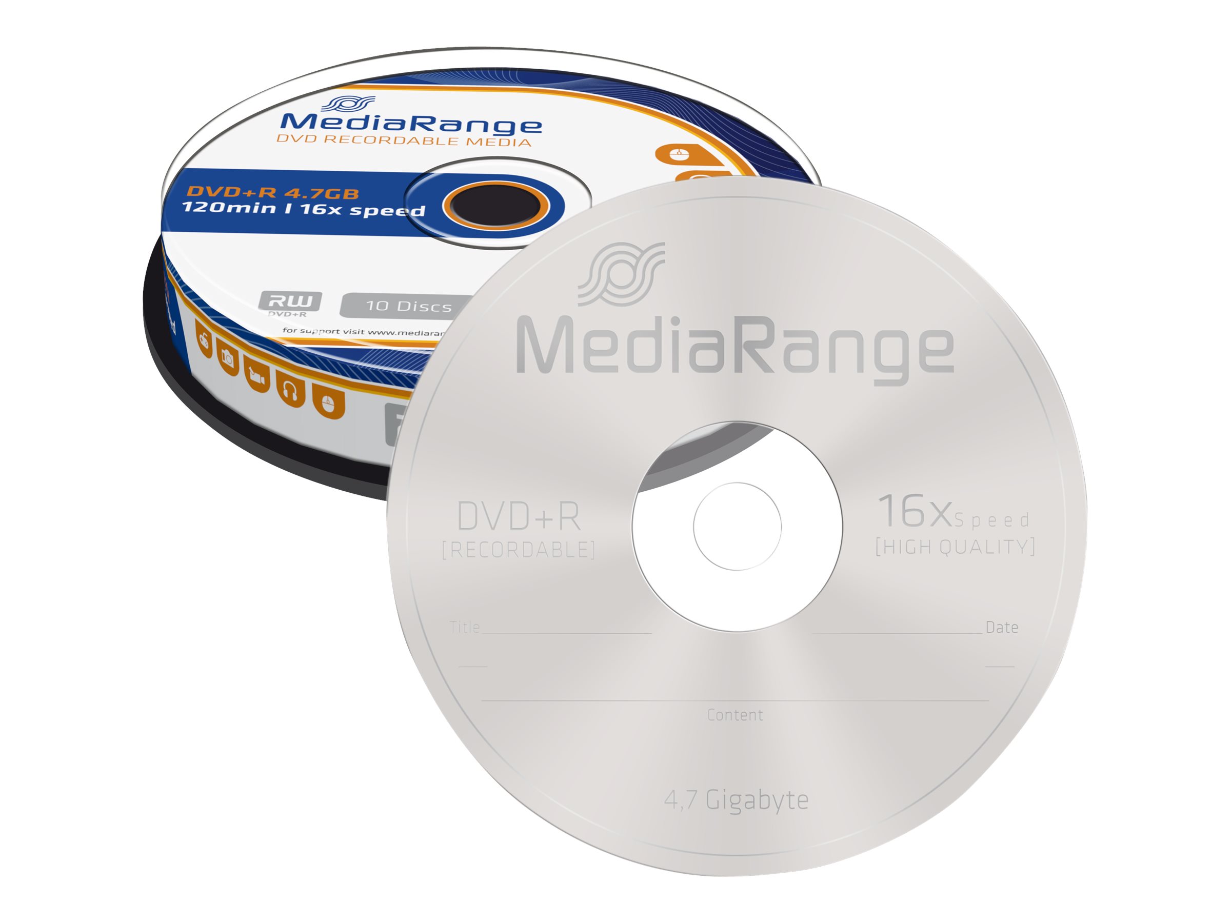 MEDIARANGE DVD+R 4.7GB 16x (10) CB WORM MEDIARANGE DVD+R 4.7GB 16x (10) CB WORM
