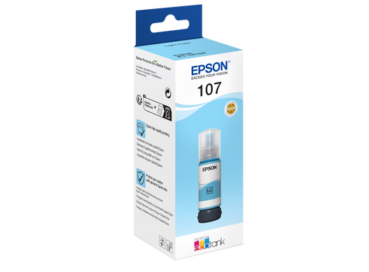 EPSON 1LB 108 EcoTank Light Cyan Ink Bottle
