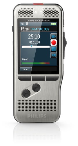 PHILIPS PocketMemo DPM7200 digitales Diktiergeraet 4 GB