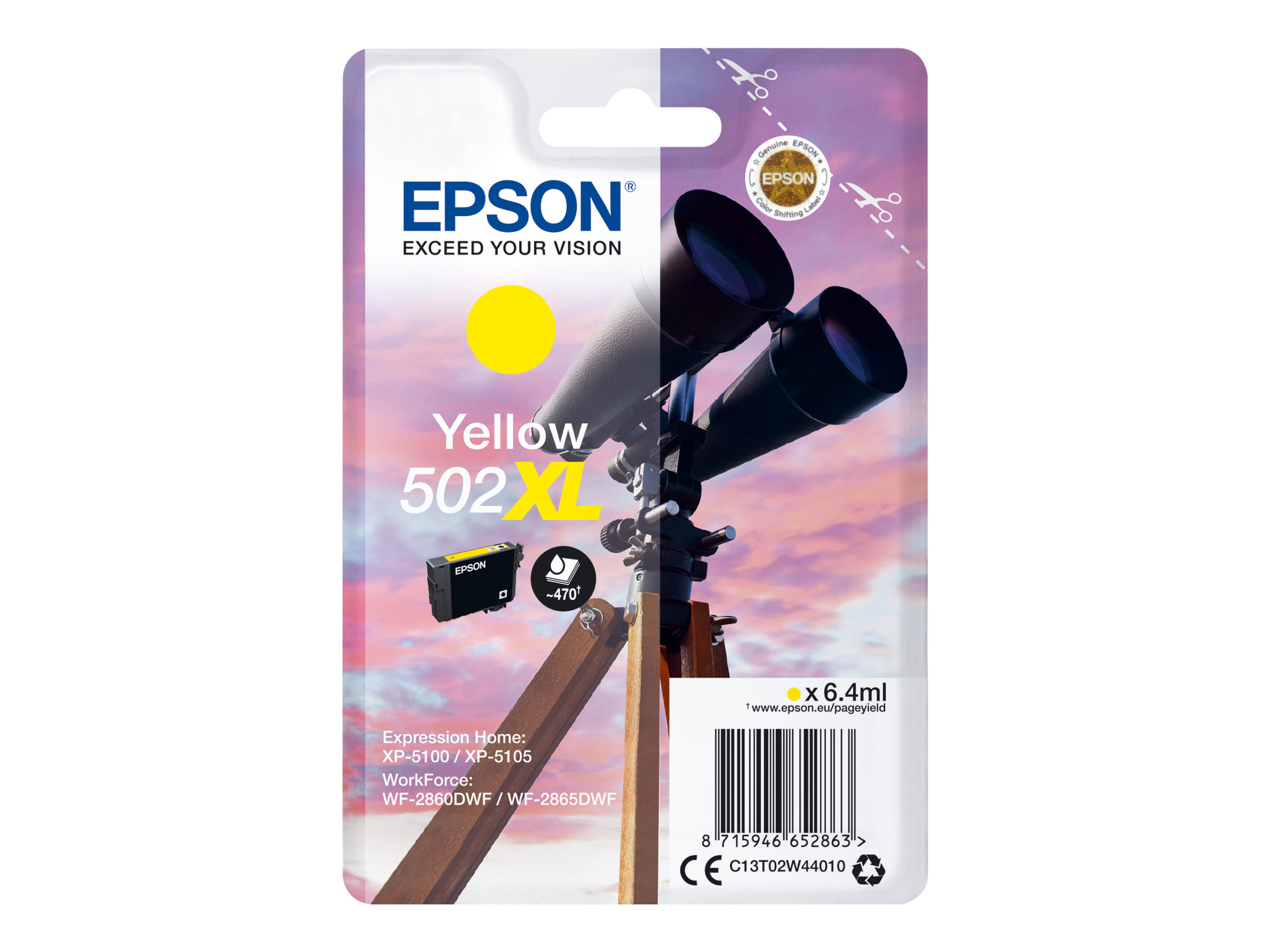 C13T02W44010 EPSON XP Tinte yellow HC C13T02W44010 EPSON XP Tinte yellow HC