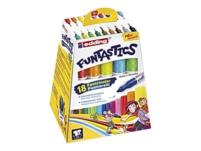 edding FUNTASTICS Filzstifte farbsortiert, 18 St.