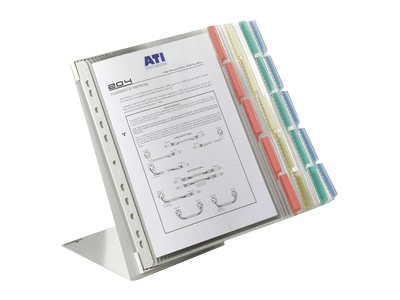 DURABLE Sichttafelsystem Tischstaender 568800 DIN A4 farbsortiert mit 20 St. Sichttafeln DURABLE Sichttafelsystem Tischstaender 568800 DIN A4 farbsortiert mit 20 St. Sichttafeln