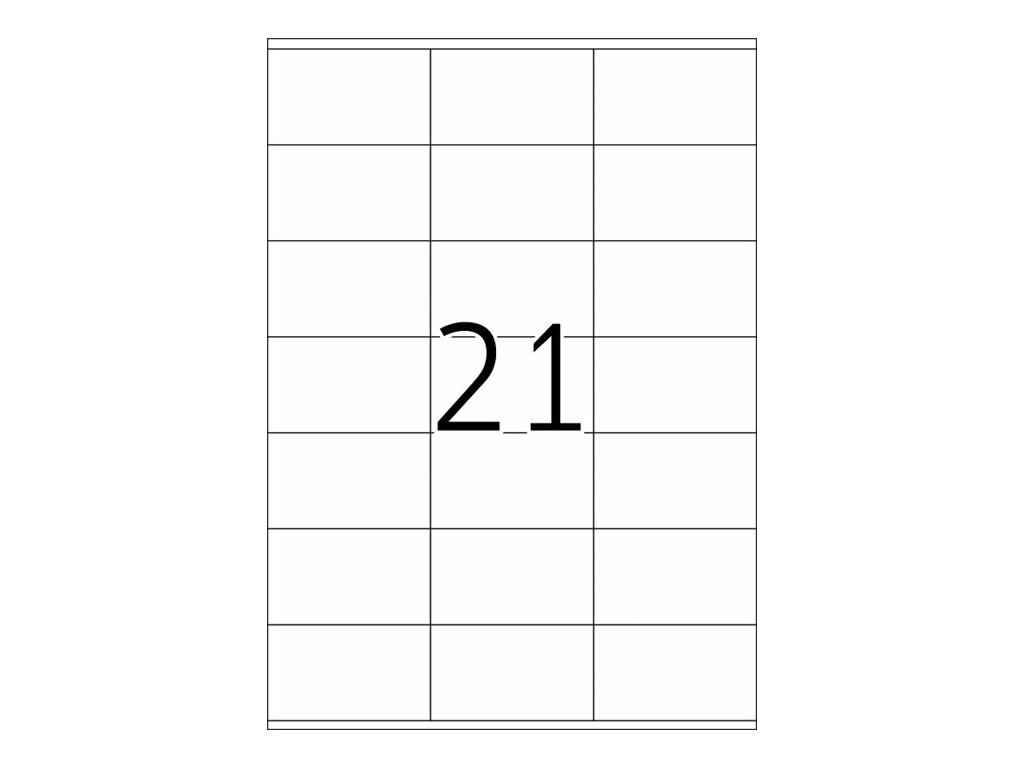 2.100 HERMA Etiketten 4451 weiss 70,0 x 42,0 mm