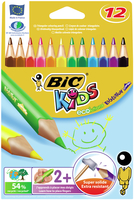 BIC Kids Evolution Triangle Buntstifte farbsortiert, 12 St