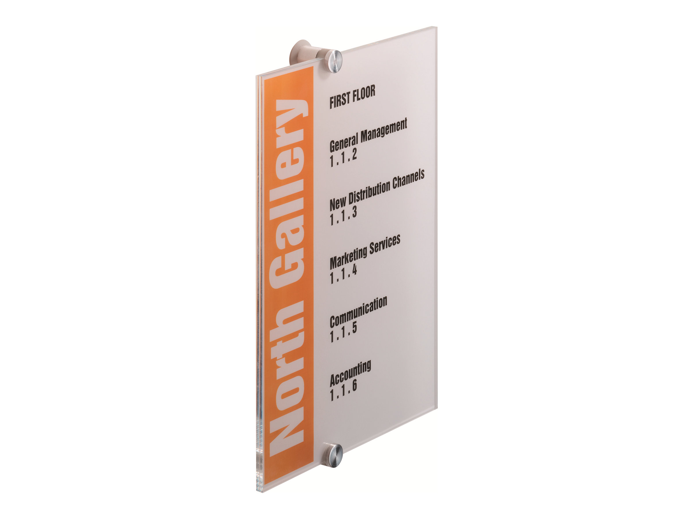 DURABLE Tuerschild CRYSTAL SIGN Acryl transparent DIN A4