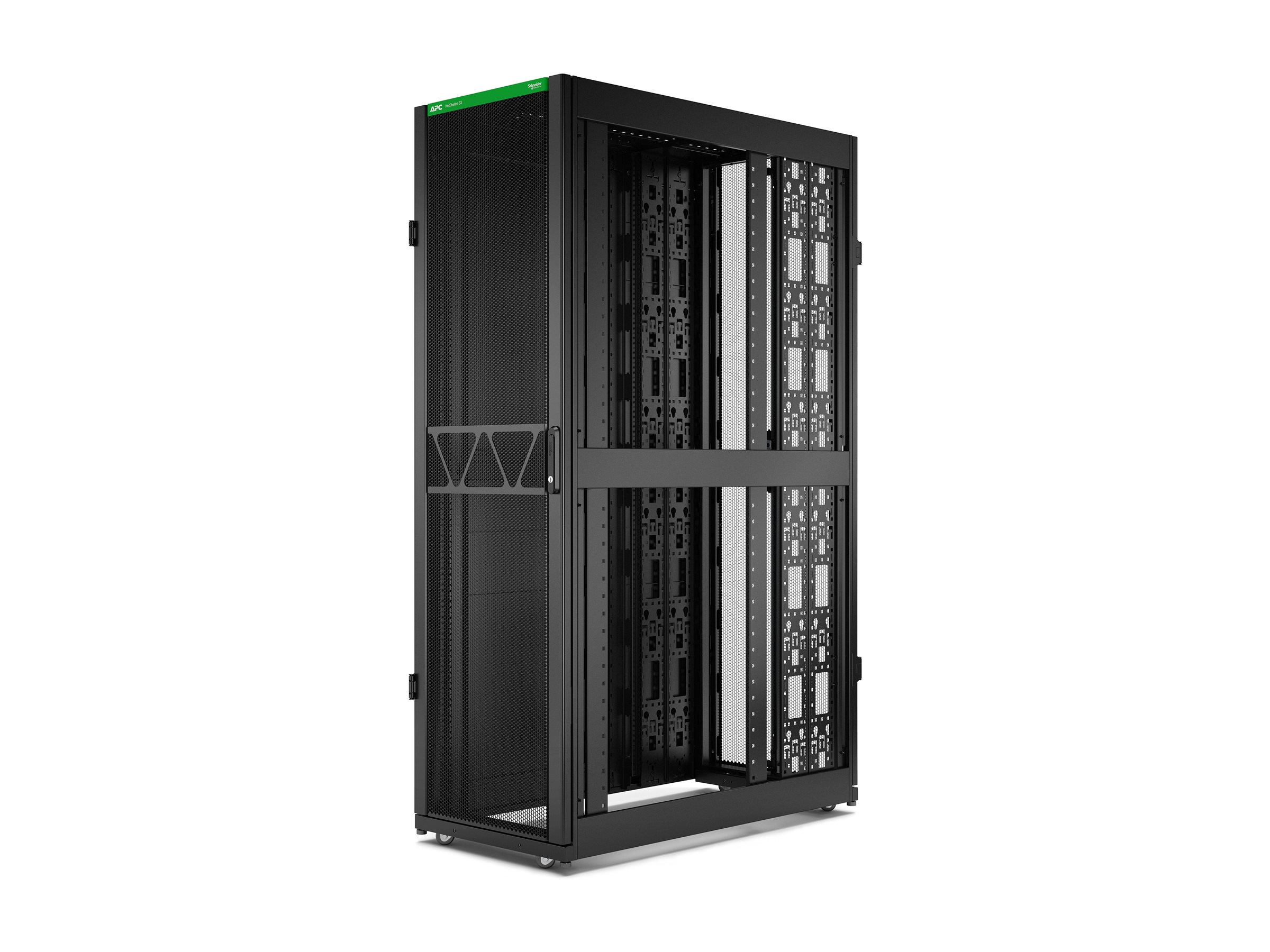 APC NetShelter SX Gen 2 Rack cabinet 1991H x 600W x 1200D mm with sides floorstanding Black 42U 19 TAA Compliant