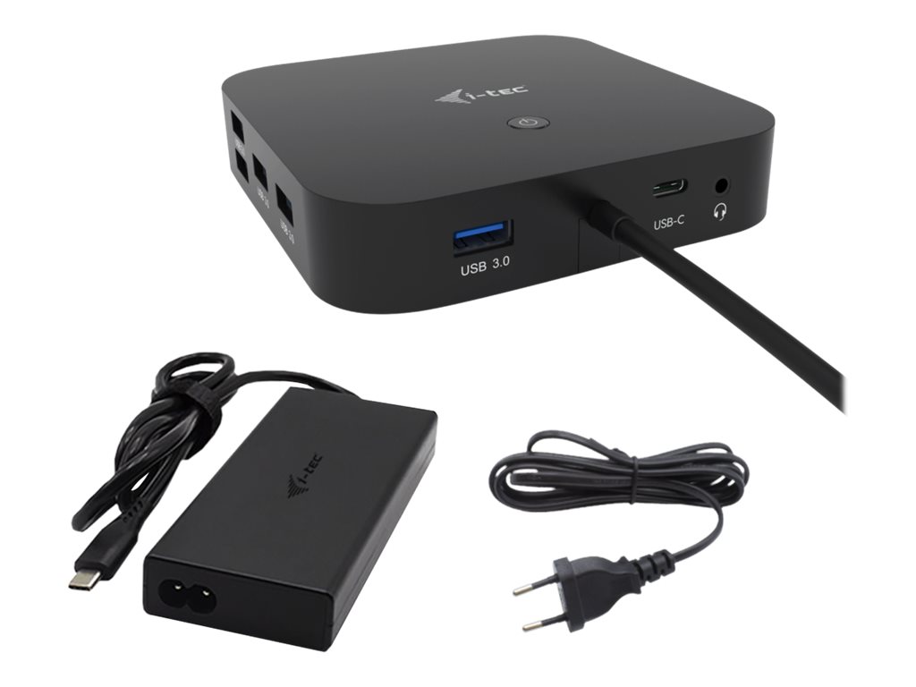 I-TEC USB-C HDMI Dual DP Docking Station with Power Delivery 100 W + i-tec Universal Charger 112 W I-TEC USB-C HDMI Dual DP Docking Station with Power Delivery 100 W + i-tec Universal Charger 112 W