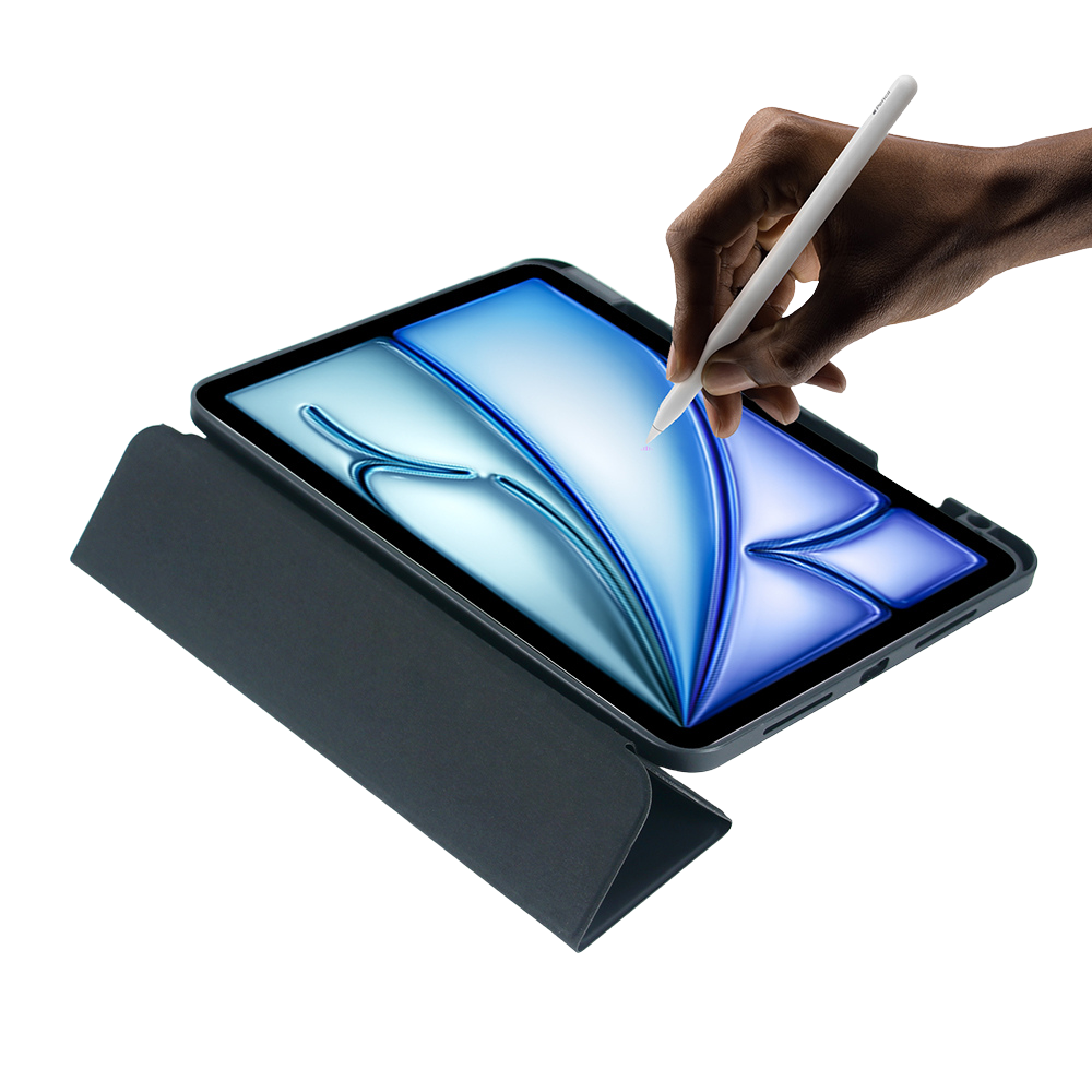 DEQSTER Slim Case ST2 TabletHuelle fuer Apple iPad Pro 11 M4 schwarz