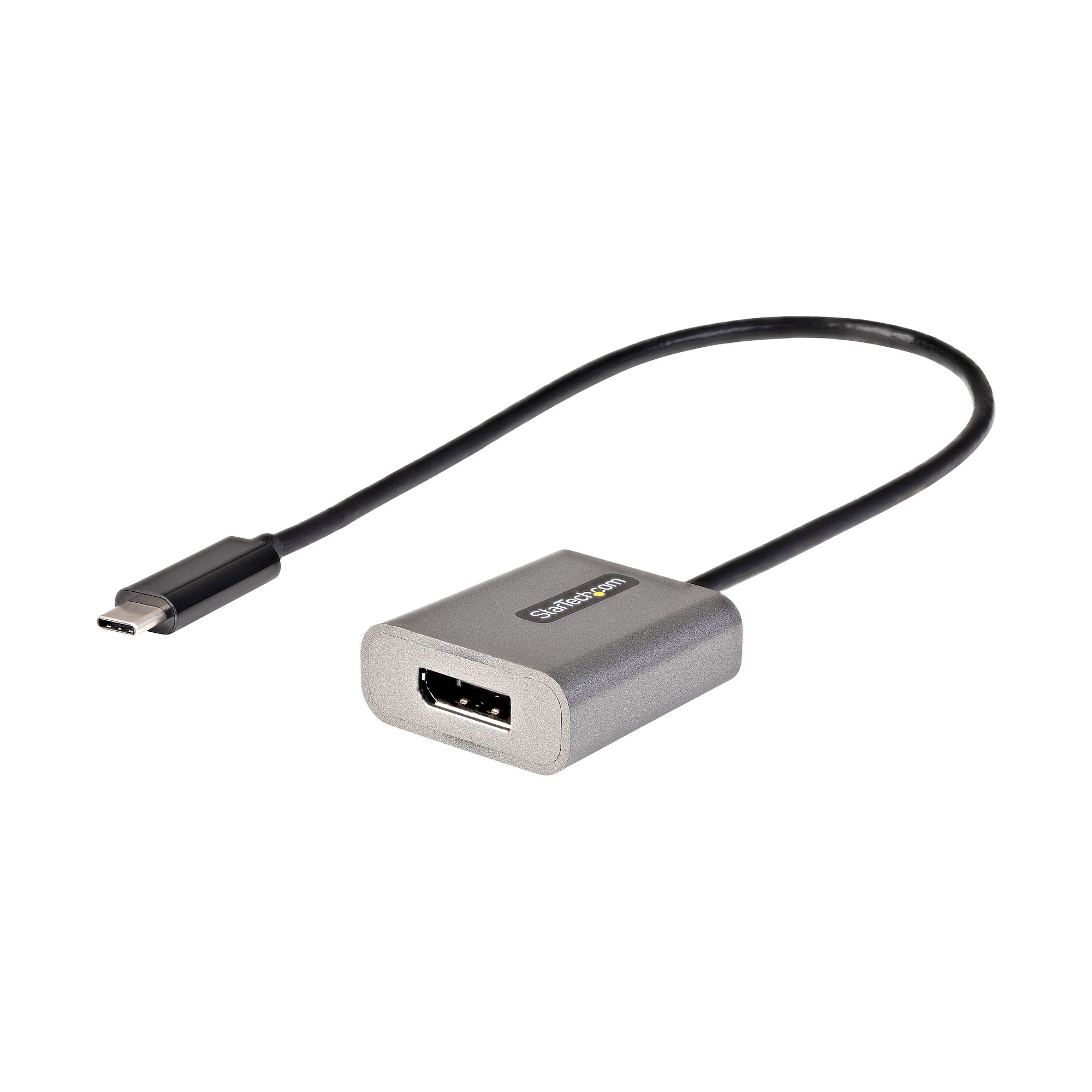 STARTECHCOM USBC auf DisplayPort Adapter 8K4K 60Hz DisplayPort 14 Dongle Kompatibel mit Thunderbolt 3 30cm Kabel