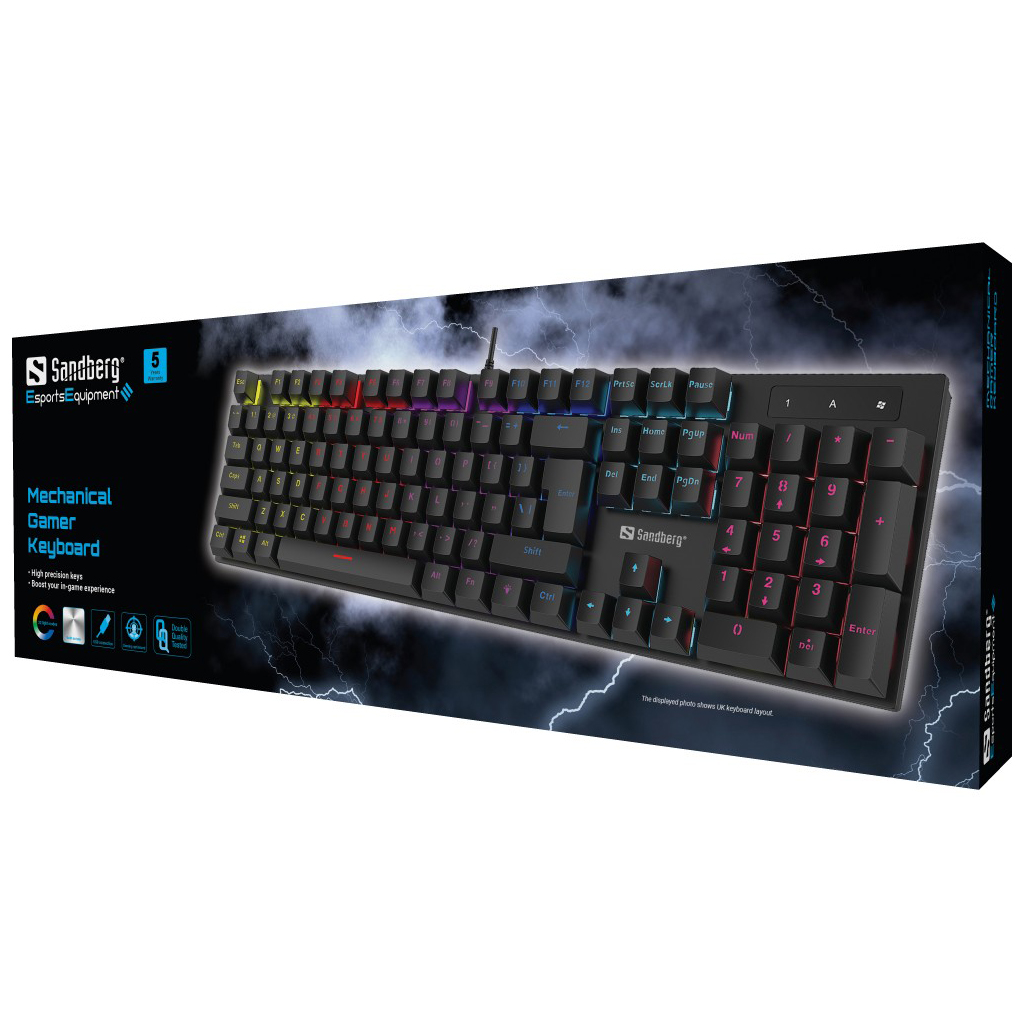 SANDBERG Mechanical Gamer Keyboard GERMAN