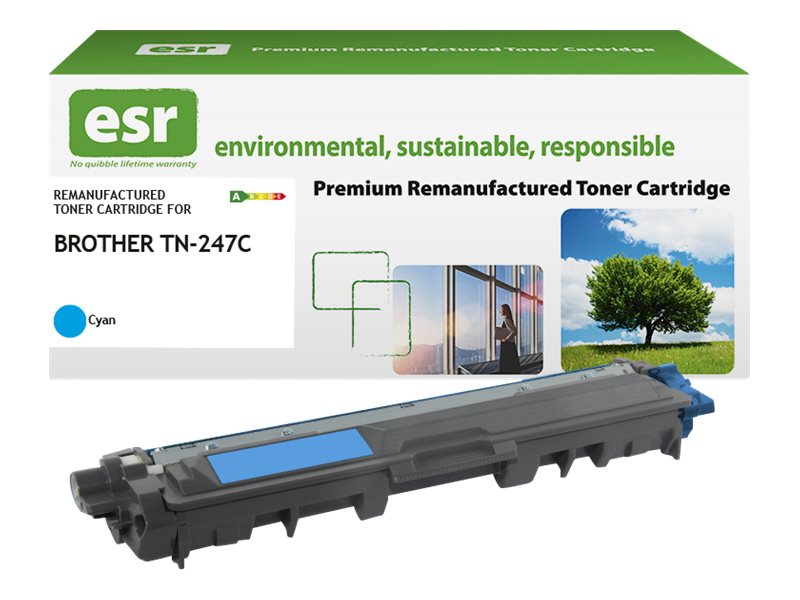 ESR Toner cartridge compatible with Brother TN-247C cyan remanufactured 2.300 pages