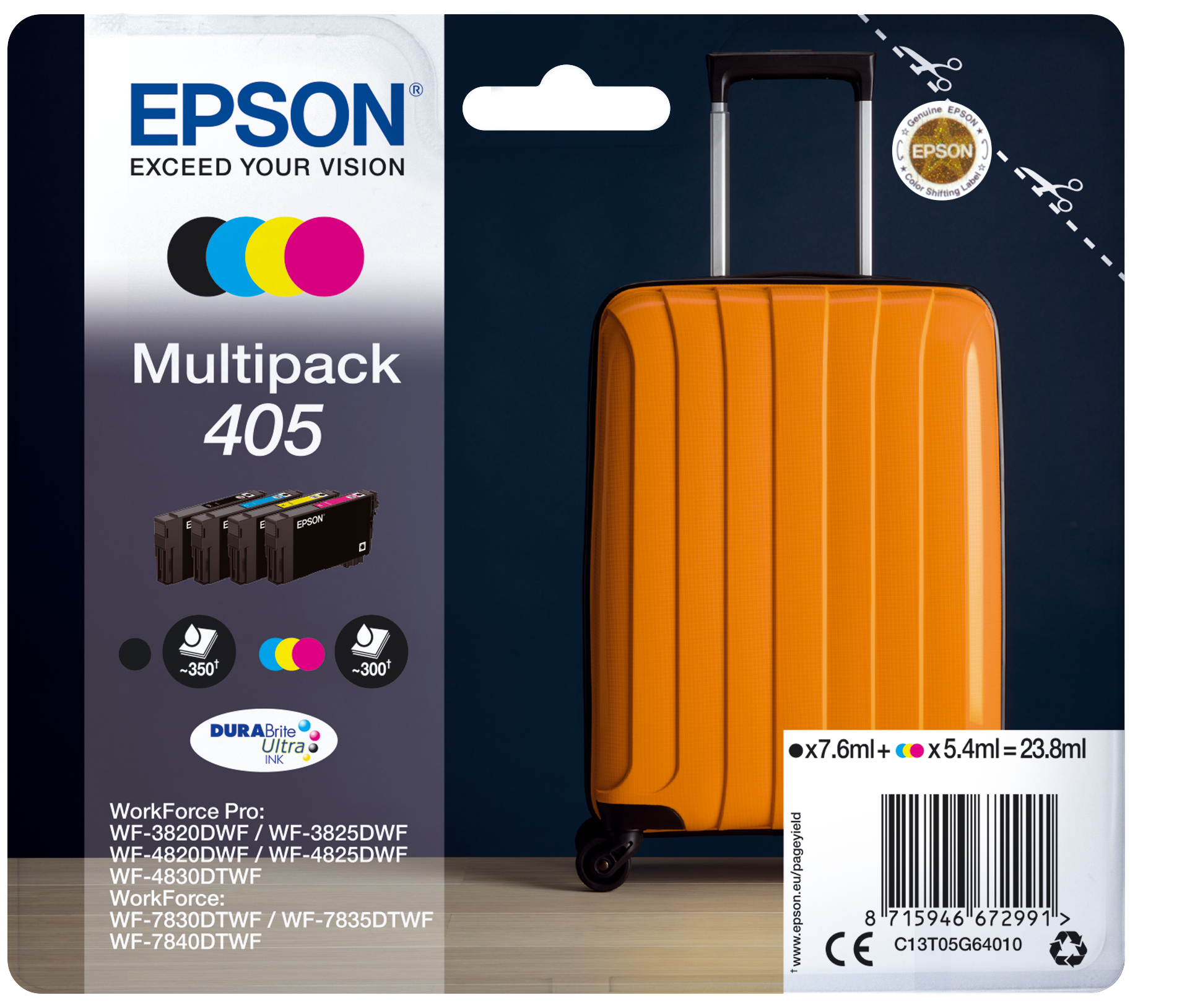 C13T05G64010 EPSON Nr405 WF Tinte 4