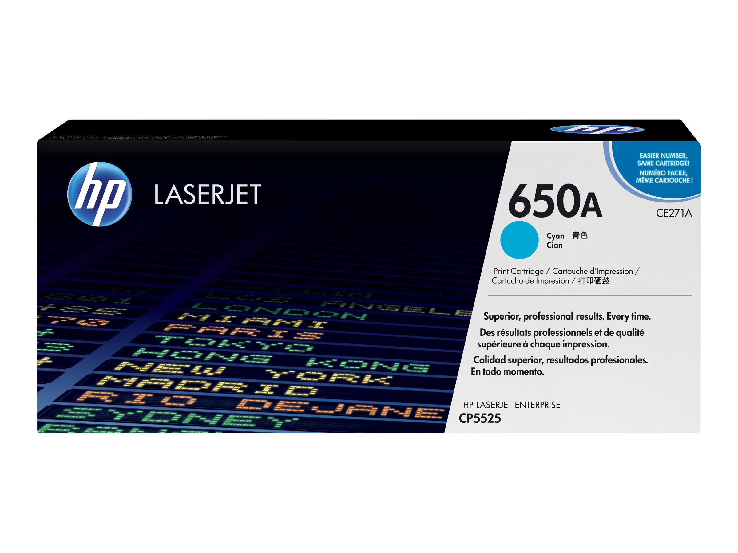 HP 650A (CE271A) cyan Tonerkartusche HP 650A (CE271A) cyan Tonerkartusche