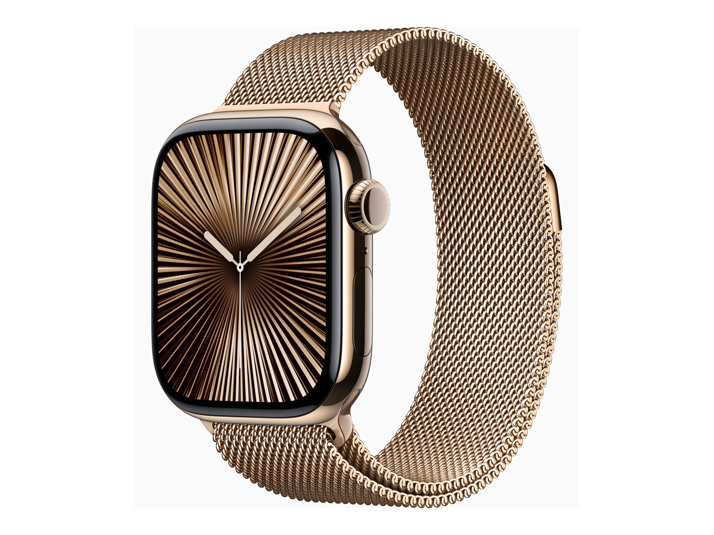 Apple Watch S10 Titan Gold Cellular 42mm (Milanaise Armband gold) Apple Watch S10 Titan Gold Cellular 42mm (Milanaise Armband gold)