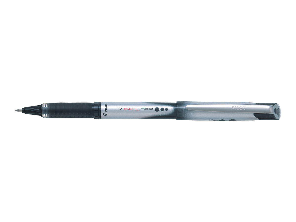 PILOT V-BALL GRIP 07 Tintenroller schwarz/silber 0,4 mm, Schreibfarbe: schwarz, 1 St. PILOT V-BALL GRIP 07 Tintenroller schwarz/silber 0,4 mm, Schreibfarbe: schwarz, 1 St.