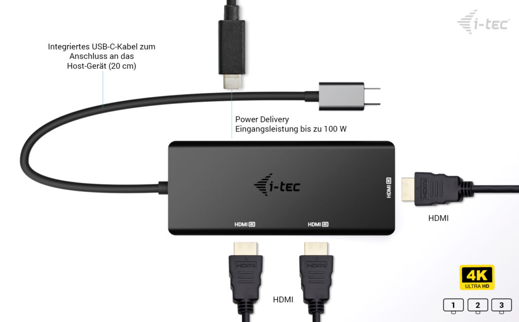i-tec Dockingstation USB-C Triple Display Thunderbolt 5