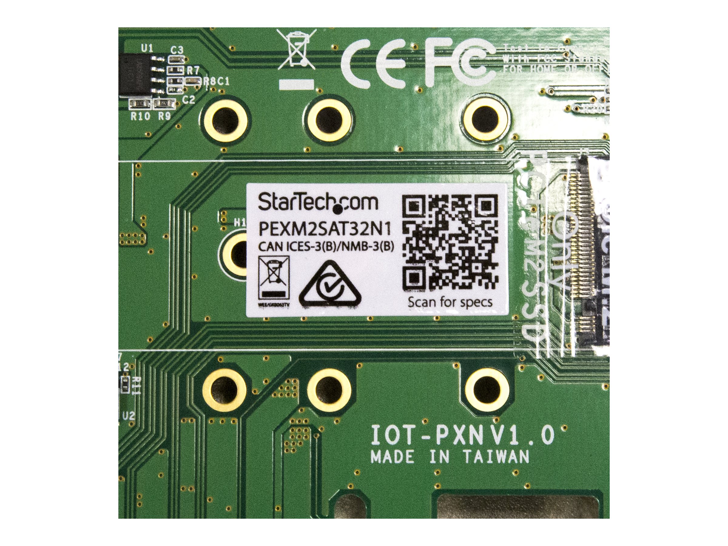 STARTECHCOM 3 Port M2 SSD NGFF Adapterkarte 1x PCIe NVMe M2, 2x SATA III M2 PCIe 30 PCI Express 30 M2 NGFF Kart