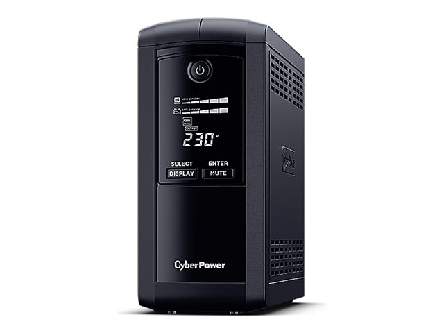CYBERPOWER VP1000ELCD Line-Interactive 1000VA/550W USB HID Compliant AVR LCD Ausgang (4) Schuko schwarz CYBERPOWER VP1000ELCD Line-Interactive 1000VA/550W USB HID Compliant AVR LCD Ausgang (4) Schuko schwarz