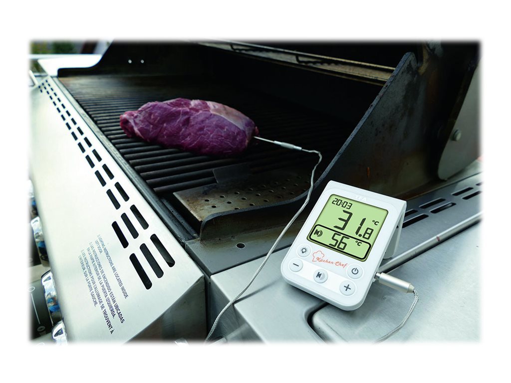 TFAÂ® 14.1510.02 Kerntemperatur-Lebensmittelthermometer weiÃ