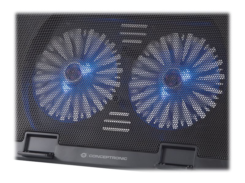 CONCEPTRONIC 2Fan USBA20 LaptopKuehlpad 30Kg 17 sw