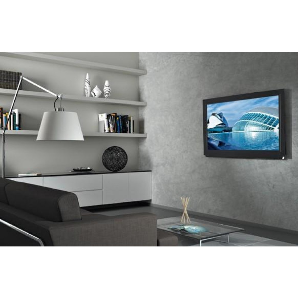 TECHLY Wandhalterung fuer LCD TV LED schwarz 58,42cm139,70cm 2355Zoll neigbar max45Kg