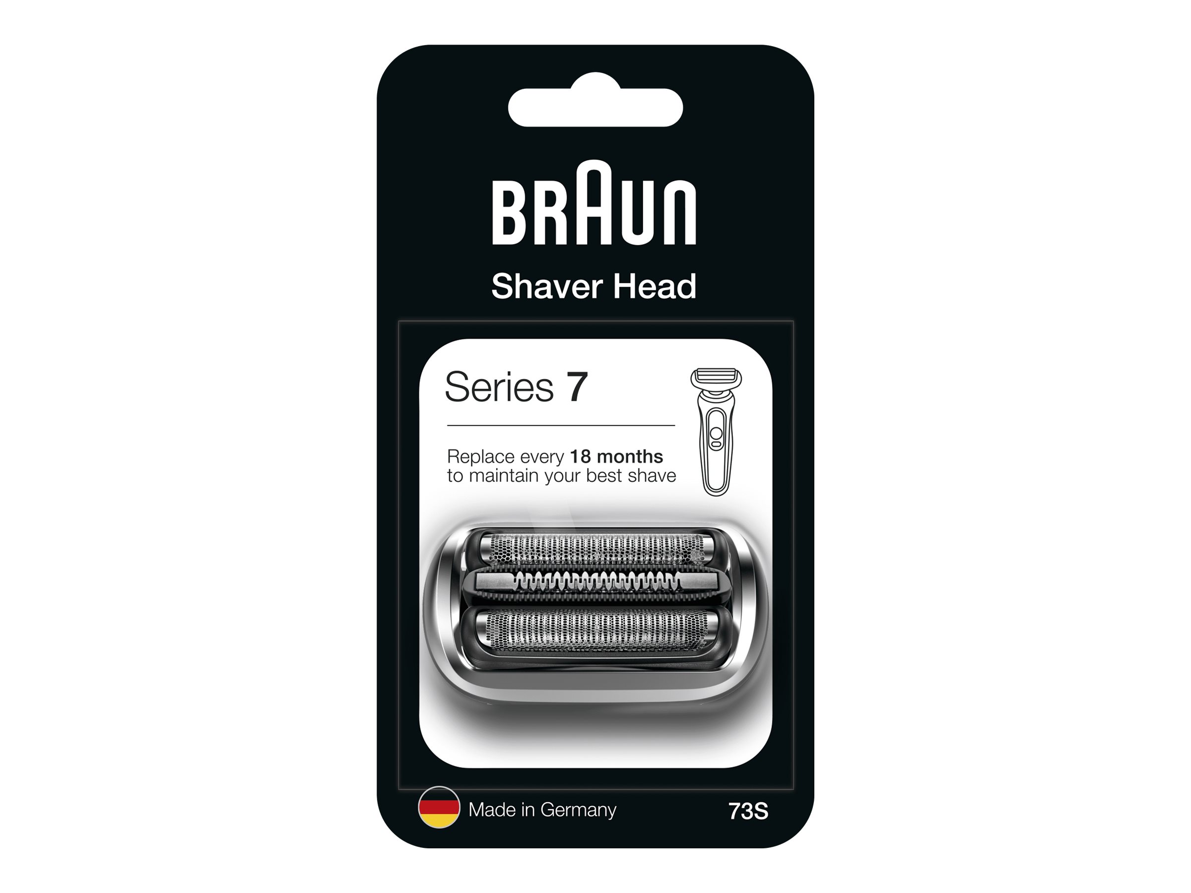 Braun 73S Ersatzscherteil Kombipack für Elekrorasierer, silber kompatibel mit Series 7 Rasierer Modellen ab 2020