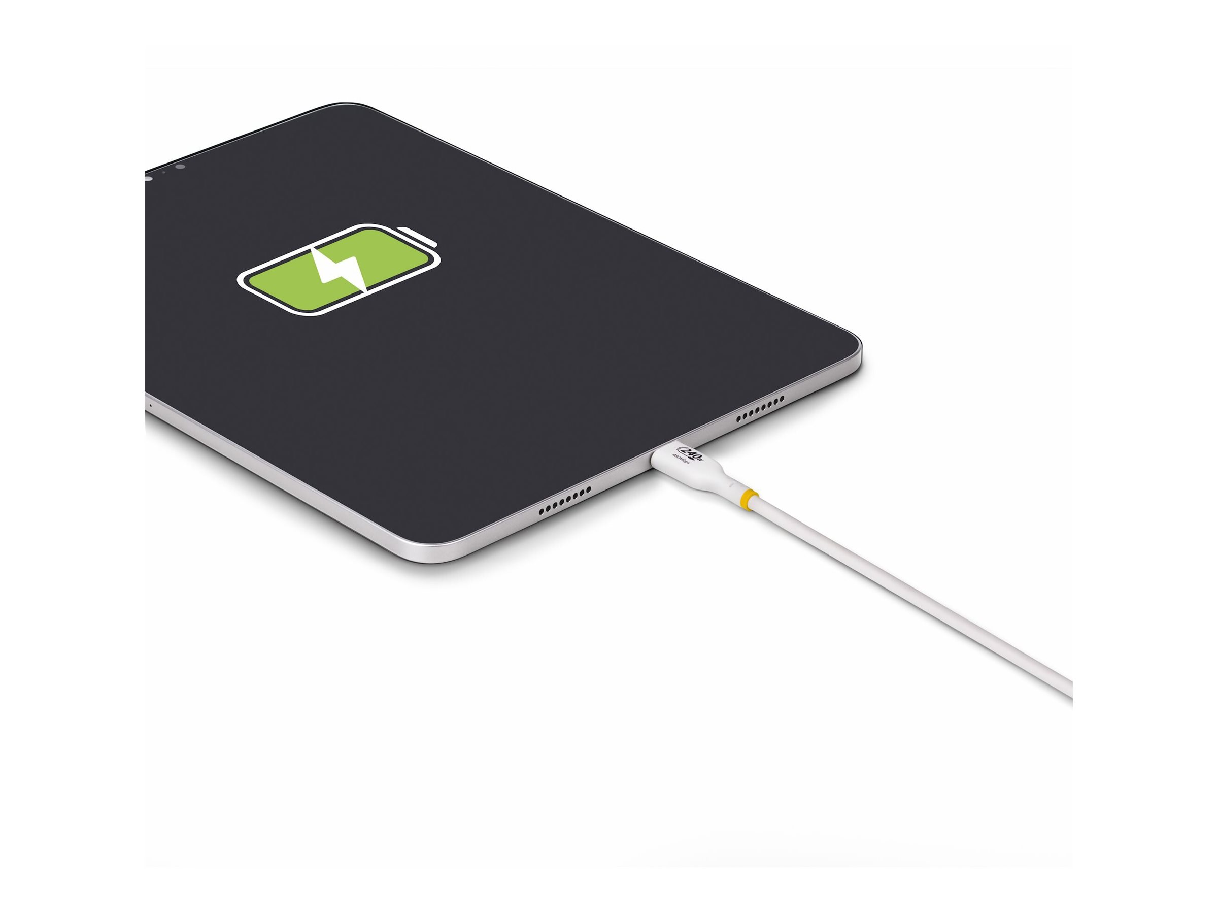 STARTECHCOM 2m Weisses USBC Ladekabel USBIF zertifiziert USB C Schnellladekabel 240W PD EPR USB C 20 LaptopLadekabel