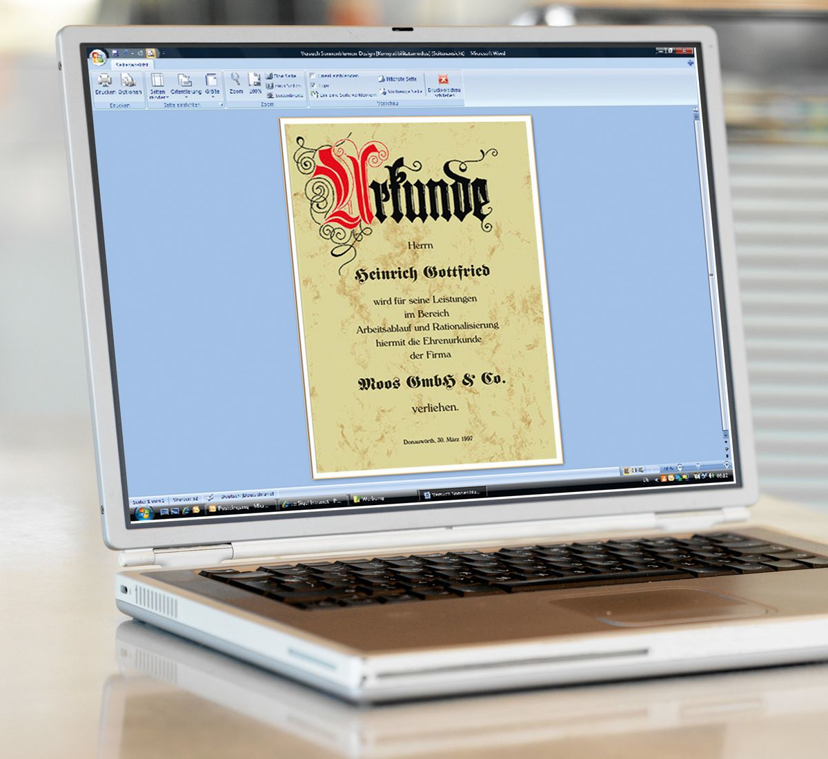 SIGEL Briefpapier Urkunde Motiv DIN A4 185 gqm 12 Blatt