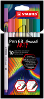 STABILO Pen 68 brush ARTY Filzstifte farbsortiert, 10 St. STABILO Pen 68 brush ARTY Filzstifte farbsortiert, 10 St.