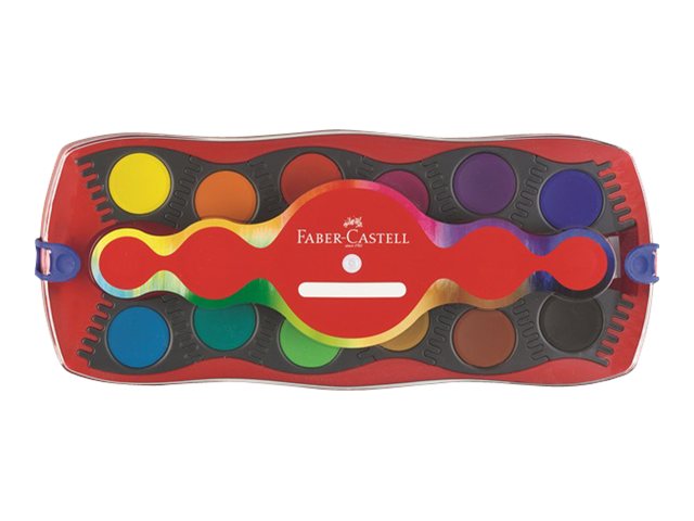 FABER-CASTELL CONNECTOR Wasserfarbkasten 12 Farben