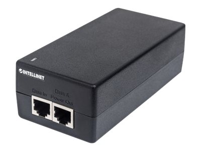 INTELLINET Gigabit Ultra PoE+ Injektor 1 x 60 Watt-Port IEEE 802.3at/af-konform Kunststoffgehaeuse INTELLINET Gigabit Ultra PoE+ Injektor 1 x 60 Watt-Port IEEE 802.3at/af-konform Kunststoffgehaeuse